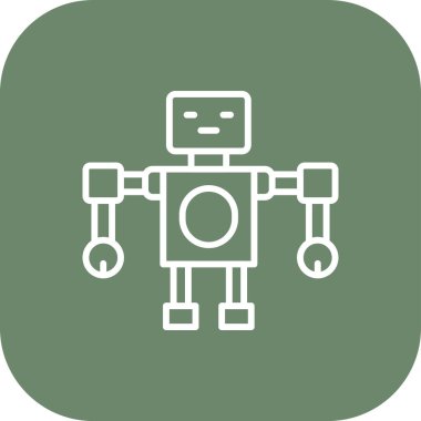 Robot simgesi soyut bir grupta izole edildi