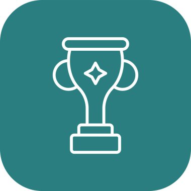 vektör çizimi kupa düz simgesi