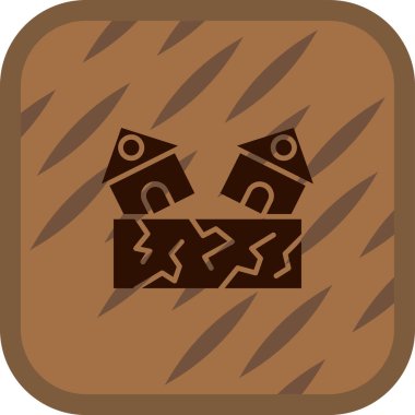 Çikolatalı pasta vektör simgesi