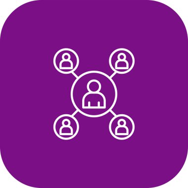 Sosyal ağ vektör simgesi