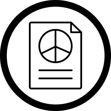 Belge simgesinin vektör illüstrasyonu