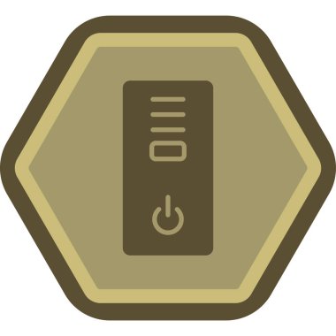 Tek bir izole simgenin vektör illüstrasyonu