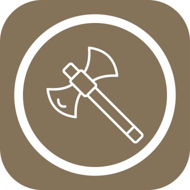 Bir kürek simgesinin vektör çizimi