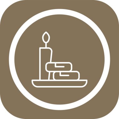 Pastalı doğum günü mumu, web simgesi.