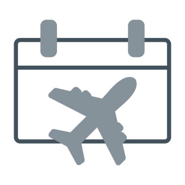 uçak vektör renk simgesi