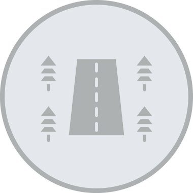 Yol yolu simgesi vektör illüstrasyonu