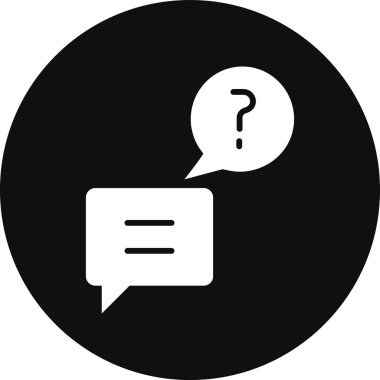 Konuş. Web basit illüstrasyonu