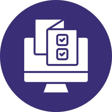 Dizüstü bilgisayar simgesinin vektör çizimi