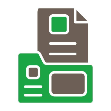 Dosya. Web simgesi basit illüstrasyon