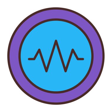 ses dalgaları ikon vektör illüstrasyonu