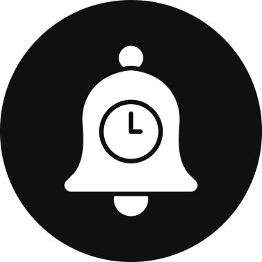 Alarm saat simgesi katı biçiminde