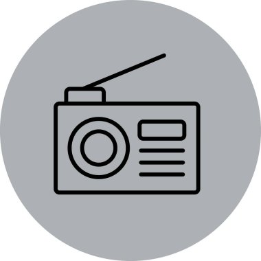 Radyonun vektör illüstrasyonu