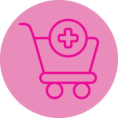 Alışveriş arabasının vektör çizimi