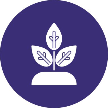 Bitki simgesinin vektör illüstrasyonu