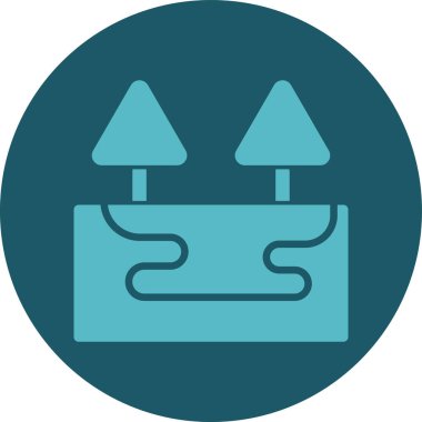 Çanta. Web simgesi basit illüstrasyon