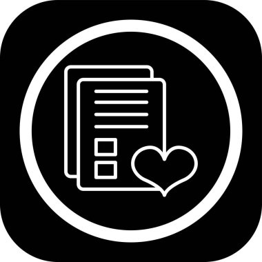 Belge simgesi tasarımının vektör illüstrasyonu