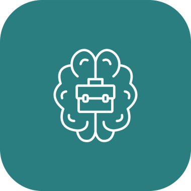 Beyin ikonu. tasarım için vektör çizimi