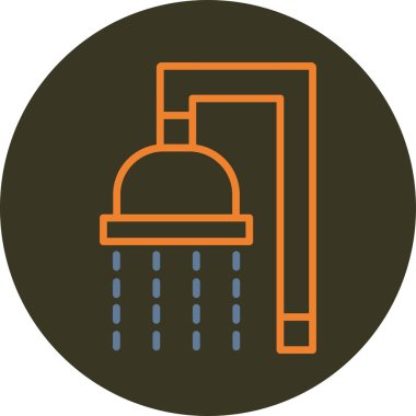 Duş. Web simgesi basit tasarım