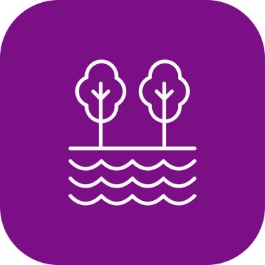 güzel ve mor vektör çizgisi ve simge simgesi