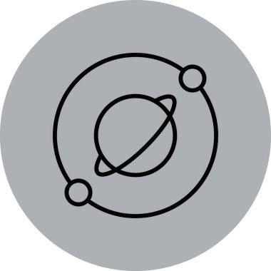 Atom simgesinin vektör illüstrasyonu