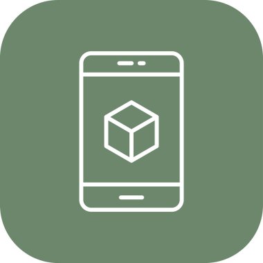 Akıllı telefon simgesinin vektör illüstrasyonu