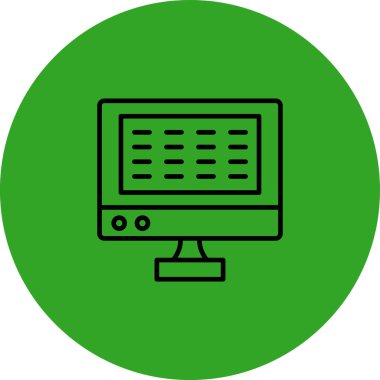 bilgisayar izleme simgesi, vektör illüstrasyon tasarımı