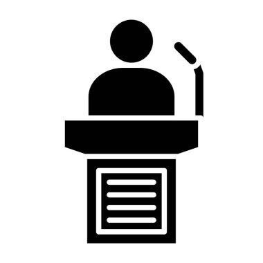 Bulaşık simgesi olan şef, vektör illüstrasyonu