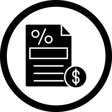 fatura web simgesi, vektör çizim