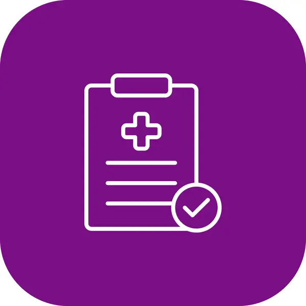 Sağlık Denetimi Web simgesi, vektör illüstrasyonu