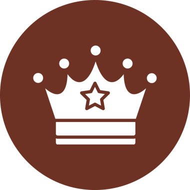 taç simgesi vektör illüstrasyonu