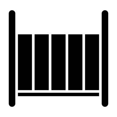 Çit vektör simgesi. düz vektör simgesi.