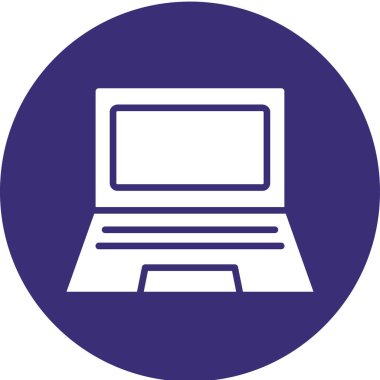 Bilgisayar. Web simgesi basit illüstrasyon