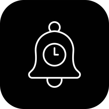 Çan simgesi soyut arkaplanda izole edildi