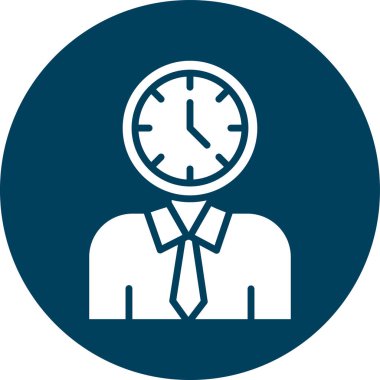 Saat simgesi, vektör illüstrasyonu