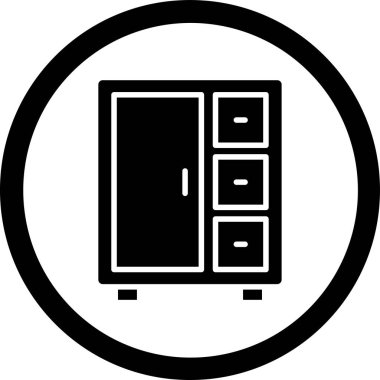 Mobilya simgesinin vektör illüstrasyonu