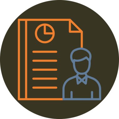 Bir insan simgesinin vektör illüstrasyonu