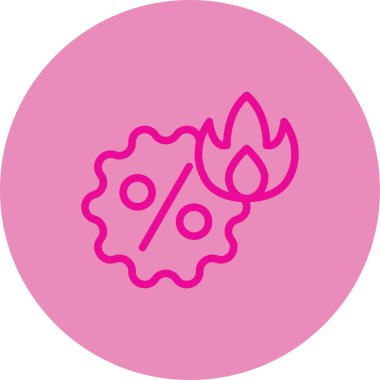 Çiçek simgesinin vektör illüstrasyonu