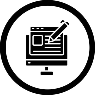 belge simgesi, vektör çizimi