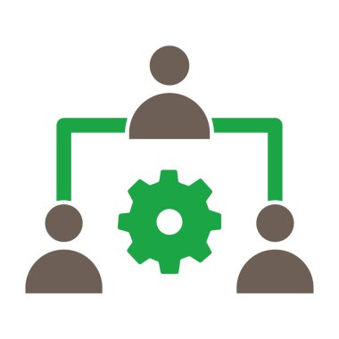 Vites simgesi. düz biçim renk simgesi, yuvarlak açılar, eko yeşil renk, beyaz arkaplan.