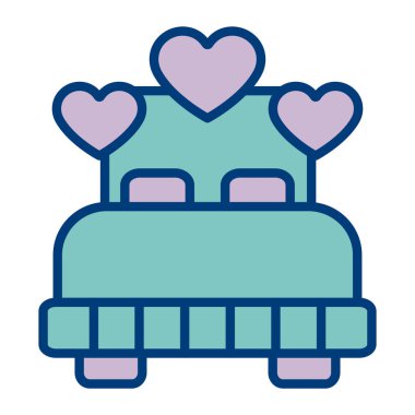 yastık. Web simgesi basit illüstrasyon