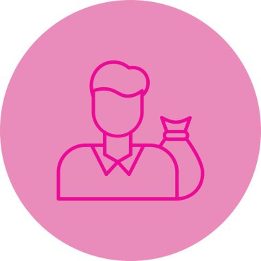 Elinde bir fincan kahve olan bir adamın vektör çizimi