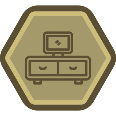 Otel simgesi vektör illüstrasyonu