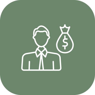 para yönetimi simgesi, vektör illüstrasyonu