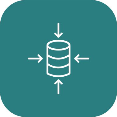 beyaz arkaplanda veritabanı vektör simgesi