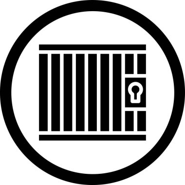 Kapı simgesinin vektör illüstrasyonu