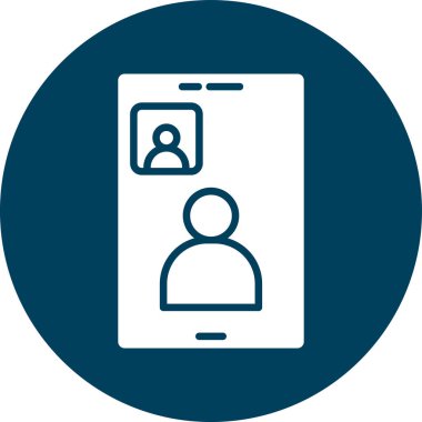 Cep telefonu simgesi, vektör illüstrasyonu