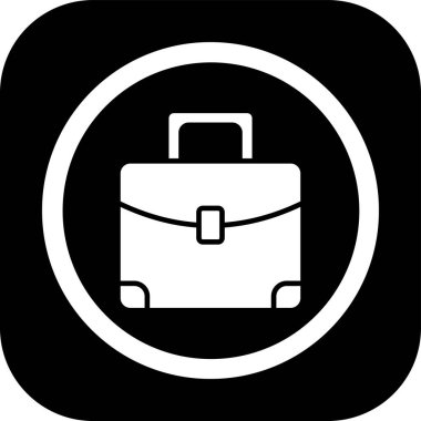 Evrak çantası simgesinin vektör illüstrasyonu