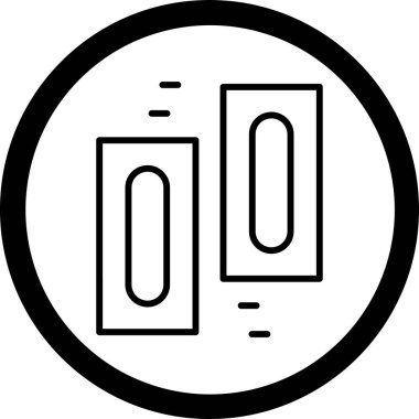 Modern bir simgenin vektör illüstrasyonu