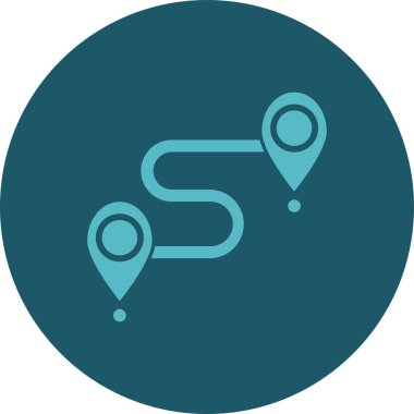 Konumu PIN simgesi. vektör çizim