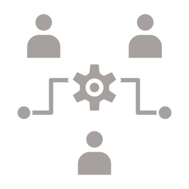 ağ paylaşım vektörü simgesi.